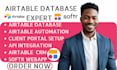 setup airtable data base airtable crm airtable automation softr webapp airtable