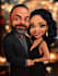 create professional caricatures for couples or wedding gift