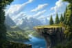 fantasy landscape design illustrations