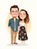 make family or couple caricature