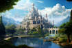 design amazing fantasy landscape illustrations