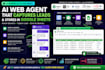 build n8n ai web agent with google sheets lead capture
