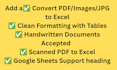 create charts graphs and excel data entry 24h