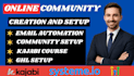 kajabi setup kajabi community ghl setup course creation online elearning setup