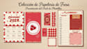 design a coquette kawaii stationery pack