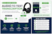 transcribe audio to text accurately