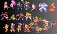 do pixel art characters, pixel art animation, pixel art sprite sheet, assets