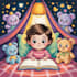 cute children book illustrations with ideogram ai
