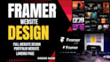 design framer website, fix framer website, framer landing page, framer home page