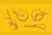 do vector instructional drawing, user manual illustration