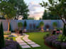 design landscape, backyard, frontyard, garden, patio, and 3d rendering