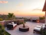 design landscape, terrace, backyard, pool, and patio