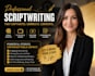 write professional screenplay  movie script film script TV series script