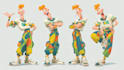 draw cartoon style illustration