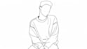 draw simple cartoon line art illustration