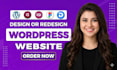 design, redesign responsive, professional wordpress site and website development