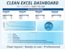 create a clean excel dashboard with KPI, charts and reports
