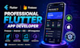 build custom flutter android and ios app with firebase