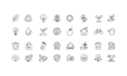 design a modern custom icon set for web, app, and UI