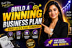 write business plan with financial model