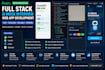 build full stack app with python backend and flutter frontend