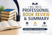 write short book or novel review
