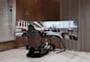multipurpose basement lounge,parking space,man cave design,gaming setup,3drender