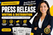 write SEO press release for brand awareness and PR distribution
