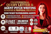 query letter, literary agent pitch, and book proposal for agents