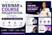 design webinar slides, course presentation, coaches design, creator presentation