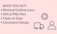 design minimal line icon set for app, website and UI