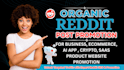 mention brand via reddit SEO post ai mobile app saas product website marketing