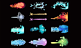 create pixel art vfx, magic effect, spell animation, particle effect, game asset