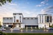 develop multi story office block,commercial hub design, warehouse complex render