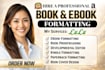 do book editing and formatting, developmental book editor, ebook formatting