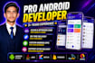 develop your android app in java or kotlin with firebase and admob