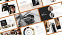 design clean modern powerpoint presentation sales slides business presentations