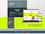 provide a professional HTML sass and CSS template