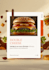 do eye catching burger poster and fast food design