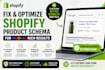 fix and optimize shopify product schema for google rich results