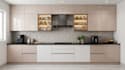 design kitchen cabinetry 2d kitchen plan and bathroom plan  interior 3d render