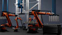 do 3d robotic animation 3d industrial factory automation robotic machinery video