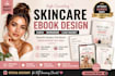 design skincare ebook, beauty workbook, canva course guide, lead magnet