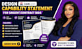 design sam gov capability statement for urgent contract bids