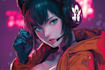 create anime character illustration with balanced composition