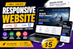 design a modern responsive landing page using HTML CSS
