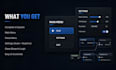 design clean and professional ue5 UI system