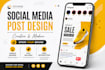 simple and creative social media post designs