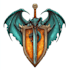 unique and detailed fantasy logo