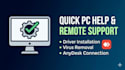 help with windows computer, delete virus, install drivers